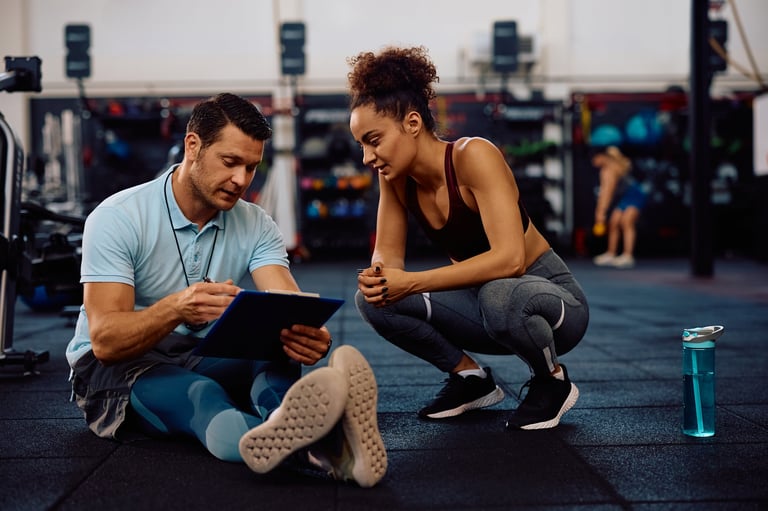 Person on fitness journey