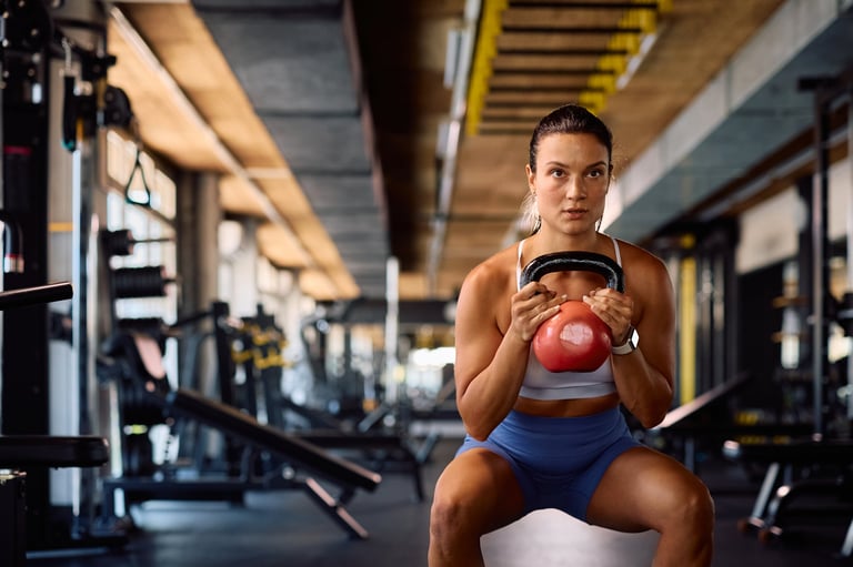 Boxing conditioning training session